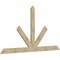 Ekena Millwork Saratoga Rough Sawn Timber Gable Bracket, Douglas Fir, 108"W x 58"H x 2"D x 6"F, 13/12 Pitch GBW108X58X0206SAR00RDF - alternate 2